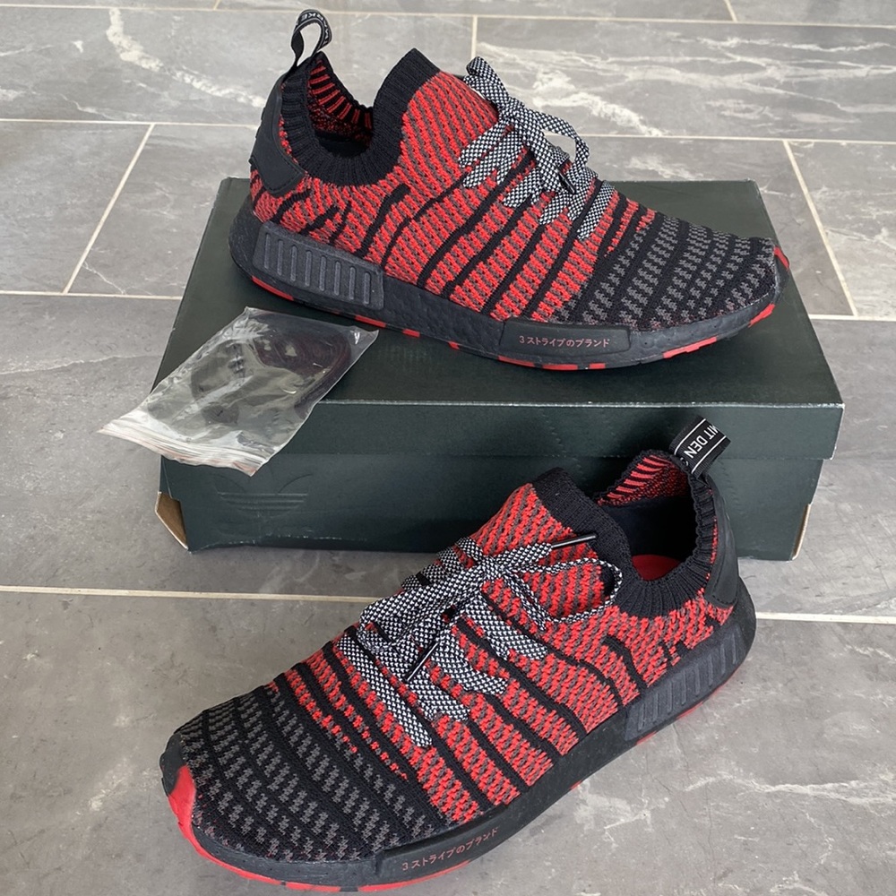 Adidas NMD_R1 PK Red Black Sneakers Size: 13